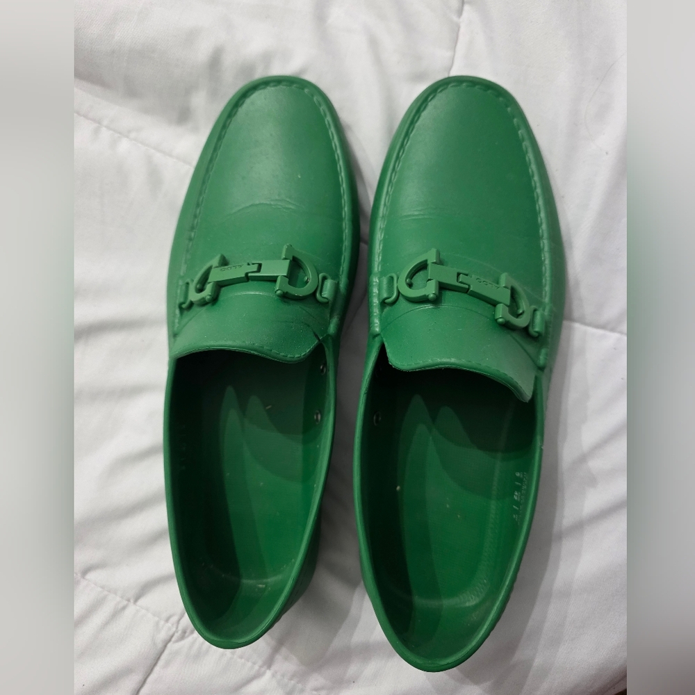 Aldo Men's Vibrant Green Slip-On Loafers